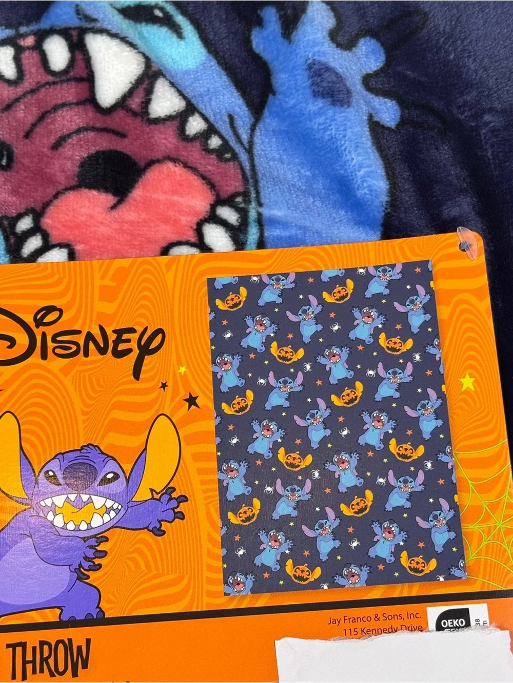 NEW Disney Stitch Halloween Blanket 50x70
